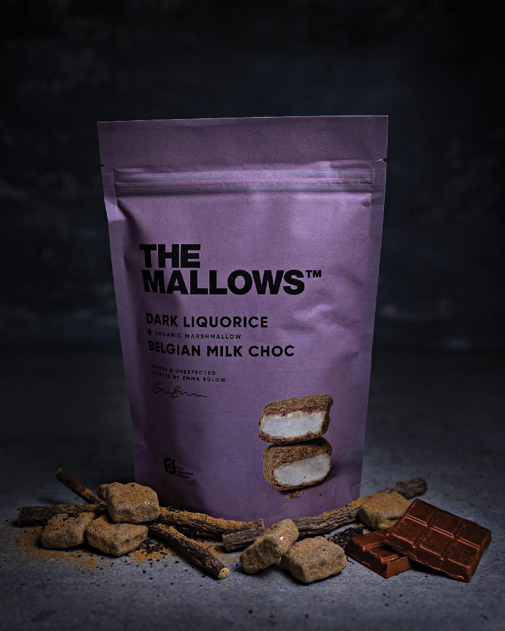 Dark Liquorice skumfiduser - 90g